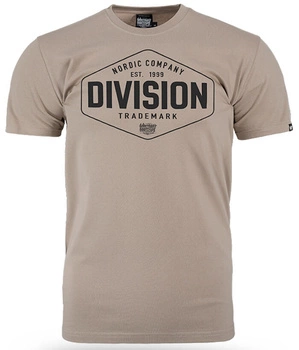 T-shirt DOBERMANS STAMP TS380 beżowy