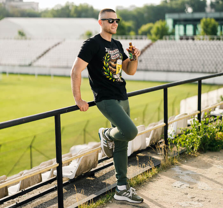 T-shirt PGWEAR STILE DI VITA czarny