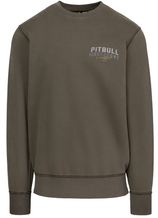 Bluza PIT BULL Washed SANTA MUERTE major olive prosta