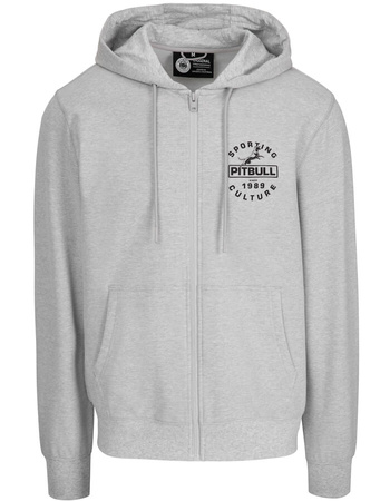 Bluza PIT BULL Tricot Terry PHYSICAL CULTURE szara rozpinana