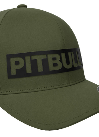 Czapka PIT BULL FULL CAP HILLTOP STRETCH FITTED oliwkowa