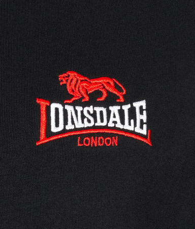 Bluza LONSDALE  LYMPSTONE czarna prosta