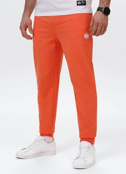 Spodnie sportowe PIT BULL Tricot Terry NUGGET bright salmon
