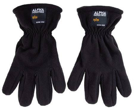 Rękawiczki zimowe polarowe ALPHA INDUSTRIES czarne 118936 03