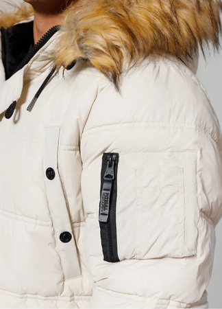 Kurtka parka PIT BULL KINGSTON II off white