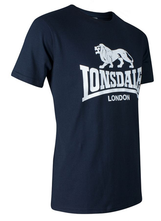 T-shirt LONSDALE LOGO granatowy