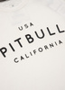 T-shirt PIT BULL Garment Washed USA CAL biały