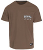 T-shirt PIT BULL TROUBLEMAKER dark brown