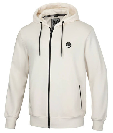 Bluza PIT BULL SMALL LOGO TERRY jasno beżowa rozpinana