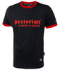 T-shirt PRETORIAN BACK TO CLASSIC czarno-czerwony