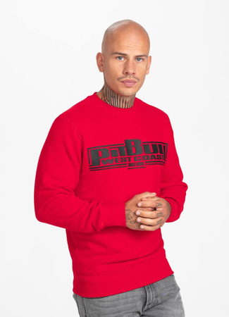 Bluza PIT BULL CLASSIC BOXING 21 czerwona prosta