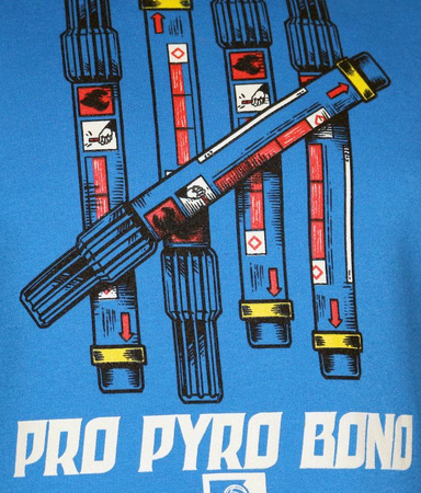 Bluza USWEAR PRO PYRO BONO niebieska prosta