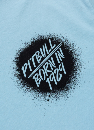 T-shirt PIT BULL Loose Fit GRAFFITI light blue