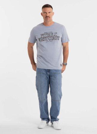 T-shirt PIT BULL Denim Washed ACE OF SPADES 2 błękitny