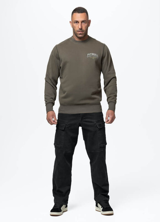 Bluza PIT BULL Washed SANTA MUERTE major olive prosta