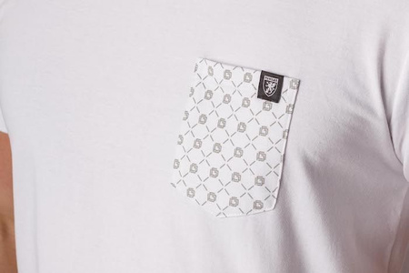 T-shirt PGWEAR POCKET PATTERN biały