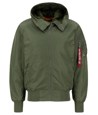 Kurtka ALPHA INDUSTRIES MA-1 HOODED oliwkowa (sage green) 158104 01