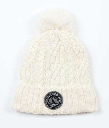 Czapka zimowa PIT BULL SNOW CREW WMN biała
