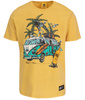 T-shirt PIT BULL Denim Washed OPEN BEACH żółty (washed yellow)