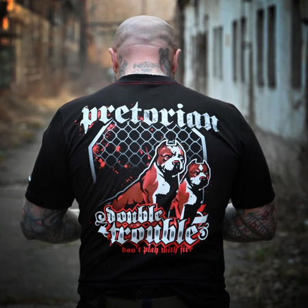 T-shirt PRETORIAN DOUBLE TROUBLE czarny