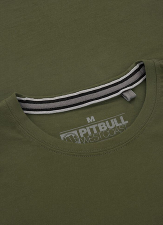 T-shirt PIT BULL SMALL LOGO oliwkowy