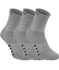 Długie skarpetki PIT BULL HIGH ANKLE THIN szare cienkie - 3 pary