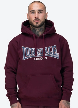 Bluza LONSDALE SELLAN bordowa kaptur