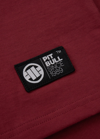 T-shirt PIT BULL SAN DIEGO CA BLACK bordowy