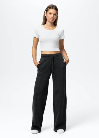 Damskie spodnie PIT BULL Washed LOVIA WIDE LEG WMN dark graphite