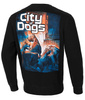 Bluza PIT BULL BLUE SKULL czarna prosta