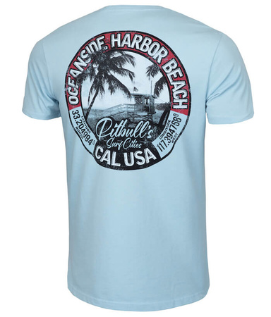 T-shirt PIT BULL OCEANSIDE błękitny (light blue)