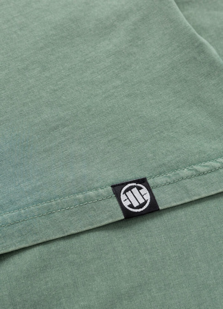 T-shirt damski PIT BULL Denim Washed ANGEL LOGO zielony