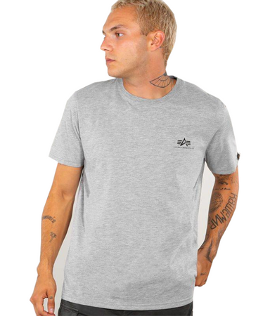 T-shirt ALPHA INDUSTRIES SMALL LOGO szary 188505 17