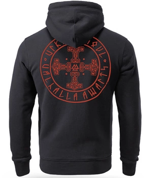 Bluza DOBERMANS THORS CROSS BK386 kaptur czarna