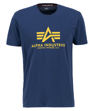 T-shirt ALPHA INDUSTRIES BASIC granatowy (new navy) 100501 435
