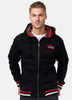 Bluza LONSDALE LANCASTER czarna rozpinana