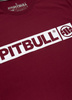 T-shirt PIT BULL HILLTOP 170 (burgundy) bordowy