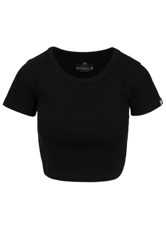 T-shirt damski PIT BULL Rib CROPPED WMN czarny