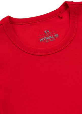 T-shirt damski PIT BULL Rib CROPPED WMN czerwony