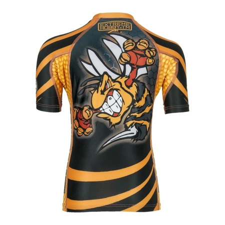Short Sleeve Rashguard Kids Angry Wasp