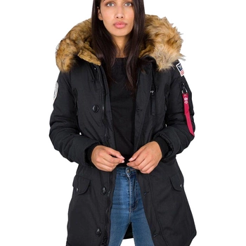 Damska kurtka ALPHA INDUSTRIES POLAR JACKET WMN czarna 123002 03