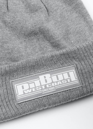 Czapka zimowa PIT BULL ONE TONE BOXING szara