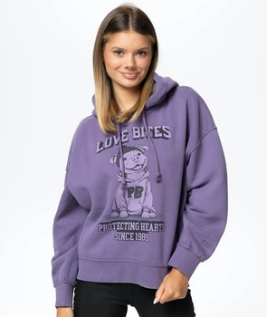 Damska bluza PIT BULL Washed LOVIA LOVE BITES WMN dusty grape