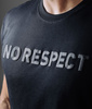 T-shirt NO RESPECT MONOCHROME czarny