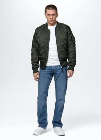Kurtka PIT BULL HACKET WASHED BOMBER dark green