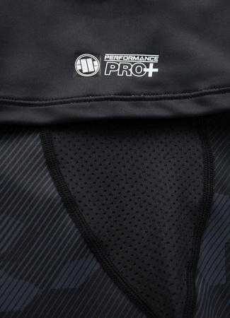 Rashguard PIT BULL DILLARD CASINO szary krótki rękaw