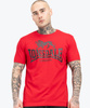 T-shirt LONSDALE LOGO  czerwony