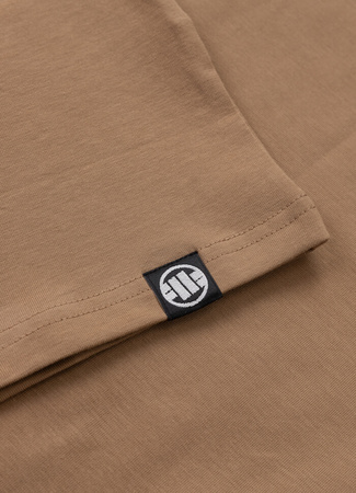 T-shirt PIT BULL MINIMAL 190 spandex brązowy (coyote brown)