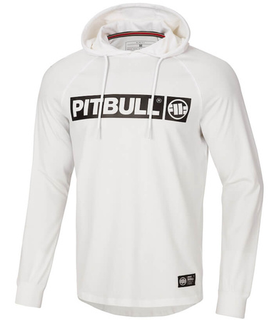 Longsleeve PIT BULL SPANDEX MERCADO HILLTOP z kapturem biały