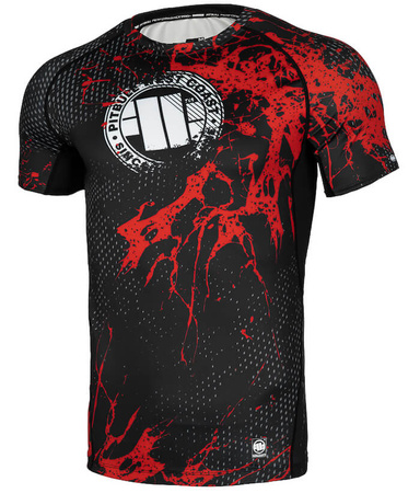 Rashguard PIT BULL BLOOD DOG 2 czarny krótki rękaw